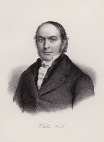 Wilhelm Snell, szwajcarski profesor i polityk (grafika) autorstwa Swiss School