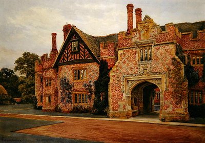 Compton Wynyates, Warwickshire (akwarela na papierze) autorstwa Sydney Currie