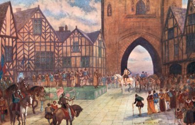 Wizyta króla Jakuba I w Chester, 1617 AD autorstwa Sydney Herbert