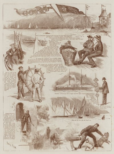 Tydzień wyścigu Cowes autorstwa Sydney Prior Hall