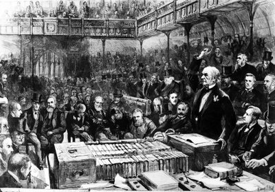 Debata na temat zasad panujących w Izbie Gmin - Peroracja Gladstone