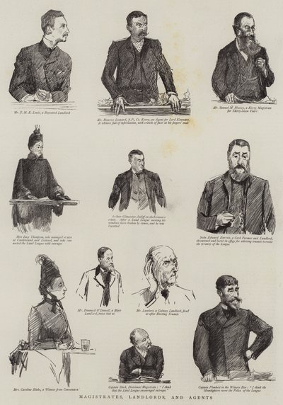 Sędziowie, właściciele i agenci autorstwa Sydney Prior Hall