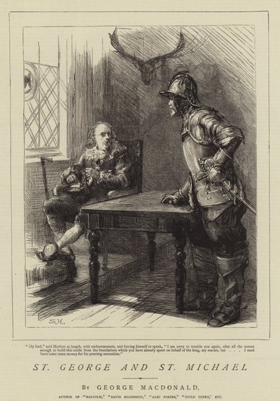 Św. Jerzy i Św. Michał autorstwa Sydney Prior Hall