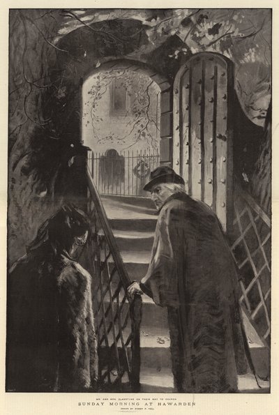 Niedzielny poranek w Hawarden autorstwa Sydney Prior Hall