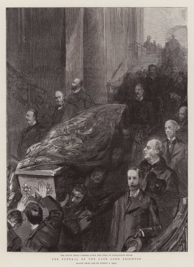 Pogrzeb zmarłego Lorda Leightona autorstwa Sydney Prior Hall