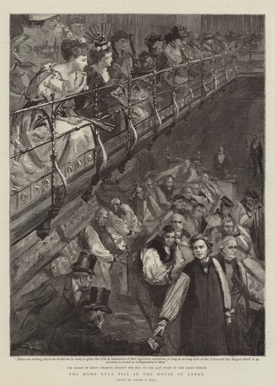 Ustawa o samorządności w Izbie Lordów autorstwa Sydney Prior Hall