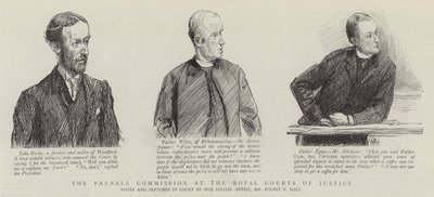 Komisja Parnella w Royal Courts of Justice autorstwa Sydney Prior Hall