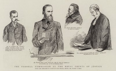 Komisja Parnella przy Królewskich Trybunałach Sprawiedliwości autorstwa Sydney Prior Hall