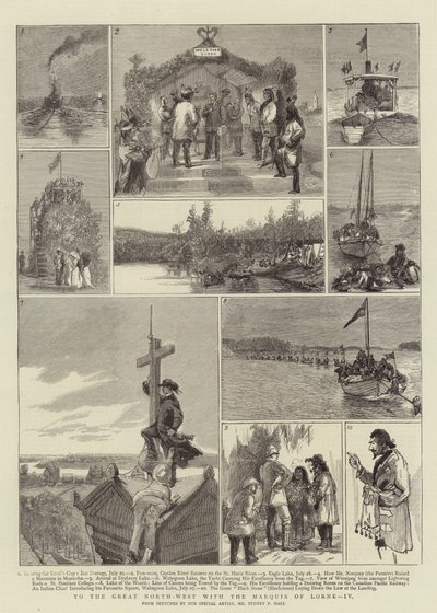 Na Wielki Północny Zachód z markizem Lorne, IV autorstwa Sydney Prior Hall