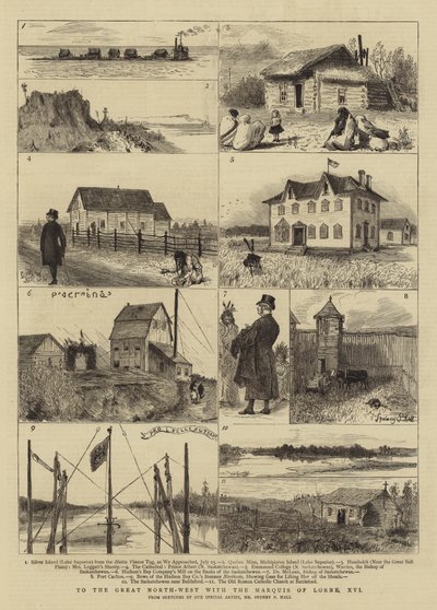 Na wielki północny zachód z markizem Lorne, XVI autorstwa Sydney Prior Hall