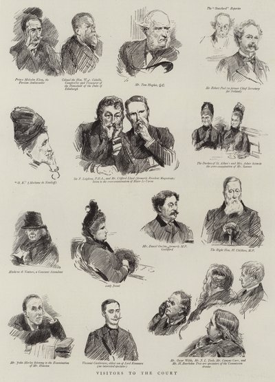 Odwiedzający dwór autorstwa Sydney Prior Hall