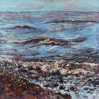 Fresh and Breezy, 2021 (olej na płótnie) autorstwa Sylvia Paul