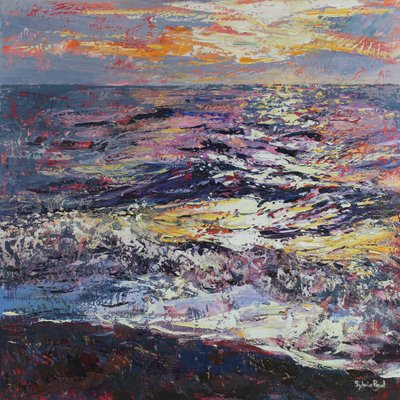 Początek dnia, 2021 (olej na płótnie) autorstwa Sylvia Paul