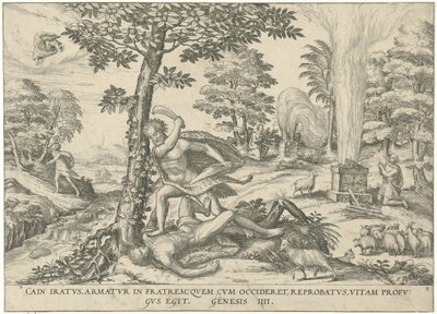 Kain i Abel Ryciny i obrazy książek (tytuł serii) autorstwa Symon Novelanus (attributed to)
