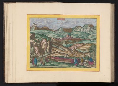 Widok na Alhama de Granada Alhama (tytuł na obiekcie) autorstwa Symon Novelanus (possibly)