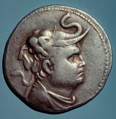 Srebrna moneta z wizerunkiem Demetriosa I (162-149 pne) Króla Syrii Seleucyda, Paryż, B.N. autorstwa Syrian School