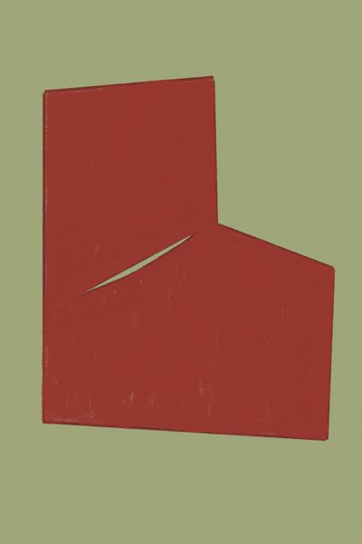 Minimal Red Slit autorstwa THE MIUUS STUDIO