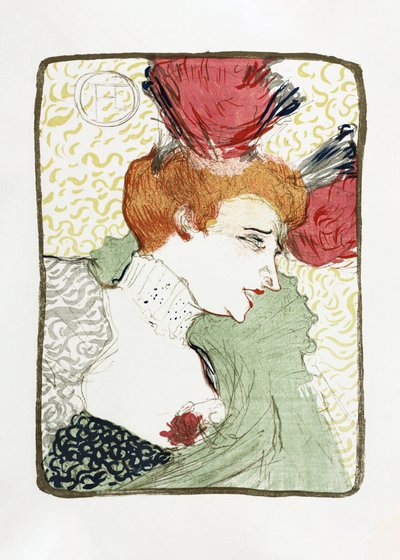 Popiersie panny Lender (1895) autorstwa TOULOUSE LAUTREC