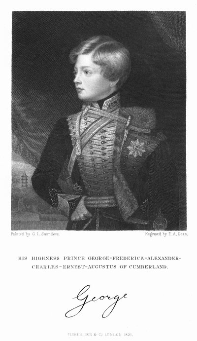 George Frederick Alexander Charles Ernest Augustus z Cumberland, 1831 autorstwa T. A. Dean