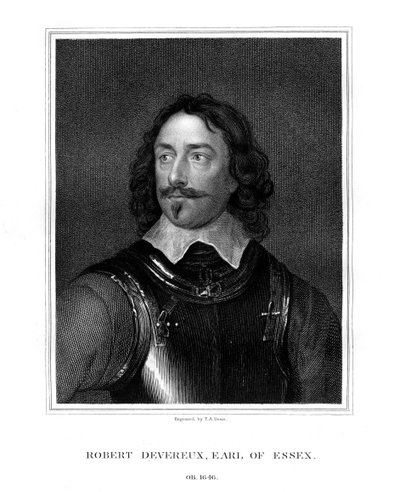 Robert Devereux, 3. hrabia Essex, 1827. autorstwa T. A. Dean