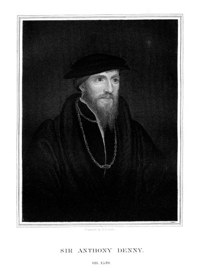 Sir Anthony Denny, dworzanin Henryka VIII, 1827. autorstwa T. A. Dean