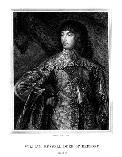William Russell, 1. książę Bedford, żołnierz brytyjski, 1825. autorstwa T. A. Dean