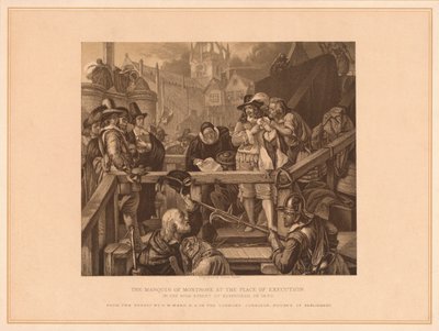 „Markiz Montrose w miejscu egzekucji”, 1650 1878 autorstwa T Bauer