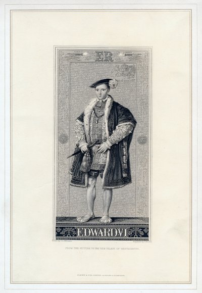 Edward VI, król Anglii. autorstwa T. Brown