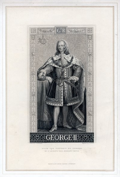 Jerzy II z Wielkiej Brytanii. autorstwa T. Brown
