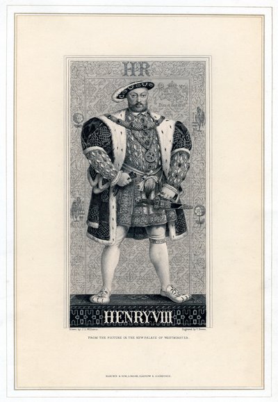 Henryk VIII z Anglii, 1491-1547. autorstwa T. Brown