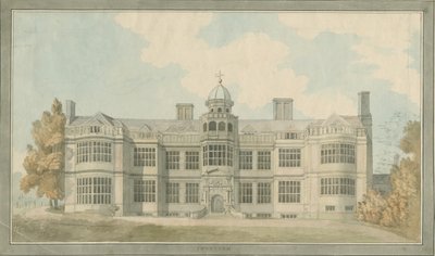 Ingestre Hall: malarstwo akwarelowe, bd [1791] autorstwa T Carter