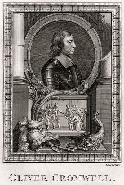 Oliver Cromwell, 1775 autorstwa T. Cook