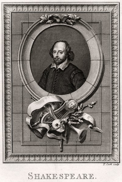 Szekspir, 1776 autorstwa T. Cook