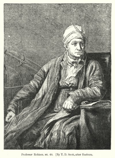 Profesor Robison, lat 60 (grafika) autorstwa T. D. (after) Scott
