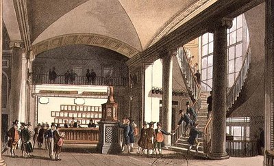 Hala Rynku Aukcyjnego autorstwa T. and Pugin A.C. Rowlandson