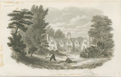 Fenton - Clayton Hall: staloryt, bd [c 1840] (druk) autorstwa T Taylor