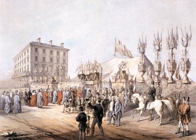 Kopenhaskie Pola, Islington, Londyn, 1855 autorstwa T Turner