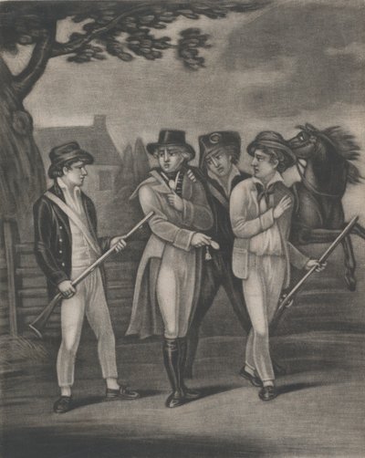 Wzięcie majora André przez Niezłomnego Pauldinga, Williams i Vanvert, lipiec..., 4 lipca 1812 r. autorstwa T. W. Freeman