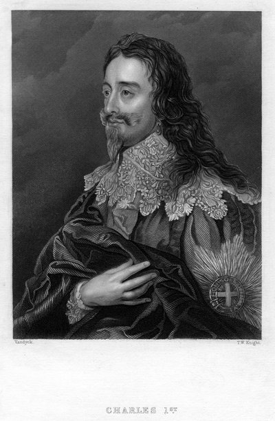 Karol I z Anglii, XIX wiek. autorstwa T. W. Knight