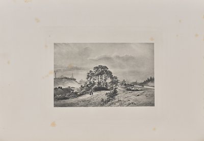 Patrząc w kierunku miasta z brzegu kanału Monkland w pobliżu mostu Milburn autorstwa T. and R. Annan and Sons