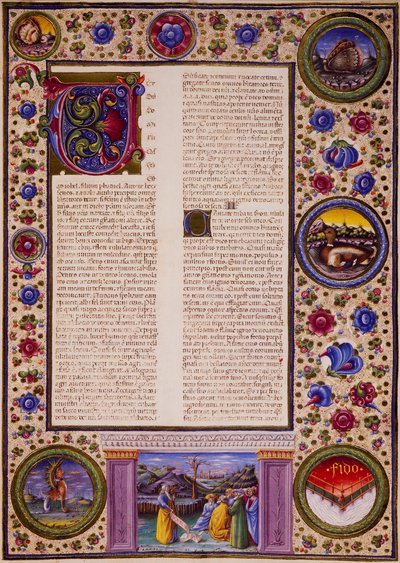 Incipit z Księgi Joela, z tomu II Biblii Borso d