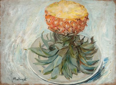 Ananas na talerzu autorstwa Tadeusz Makowski