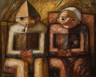 Dziad i baba autorstwa Tadeusz Makowski