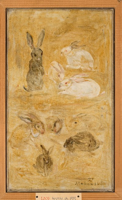 Kaninchen autorstwa Tadeusz Makowski