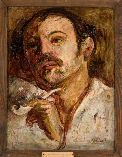 Portret mężczyzny z fajką autorstwa Tadeusz Makowski