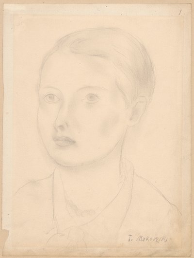 Portret młodej dziewczyny autorstwa Tadeusz Makowski