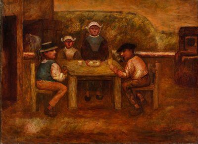 Posiłek chłopów autorstwa Tadeusz Makowski