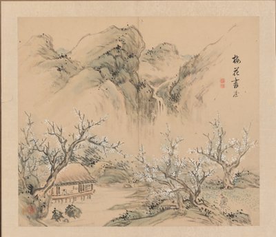 Krajobrazy czterech pór roku, 1833. autorstwa Takaku Aigai