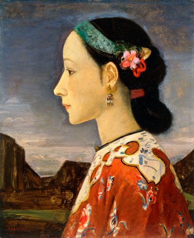 Profil kobiety autorstwa Takeji Fujishima