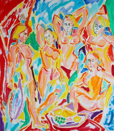 Żywe postacie w odcieniach nude autorstwa Tamara Jare